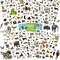 400 Pcs Jungle Animal Stickers for Kids, 8 Sheets Wild Safari Animal Decals for Scrapbooking, Water Bottles, Envelopes, Classroom Rewards & Party Favor Decorations
